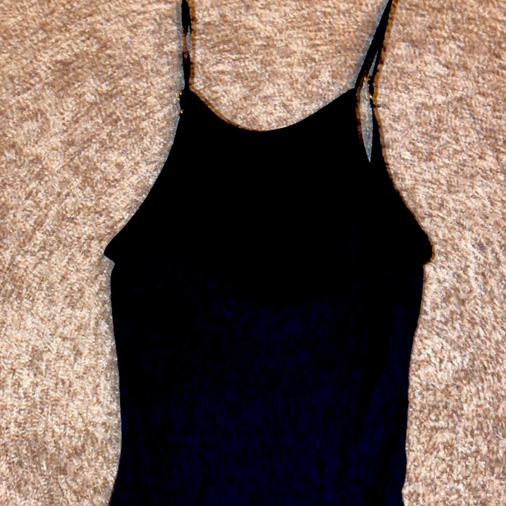 Black Bodysuit with Open Back